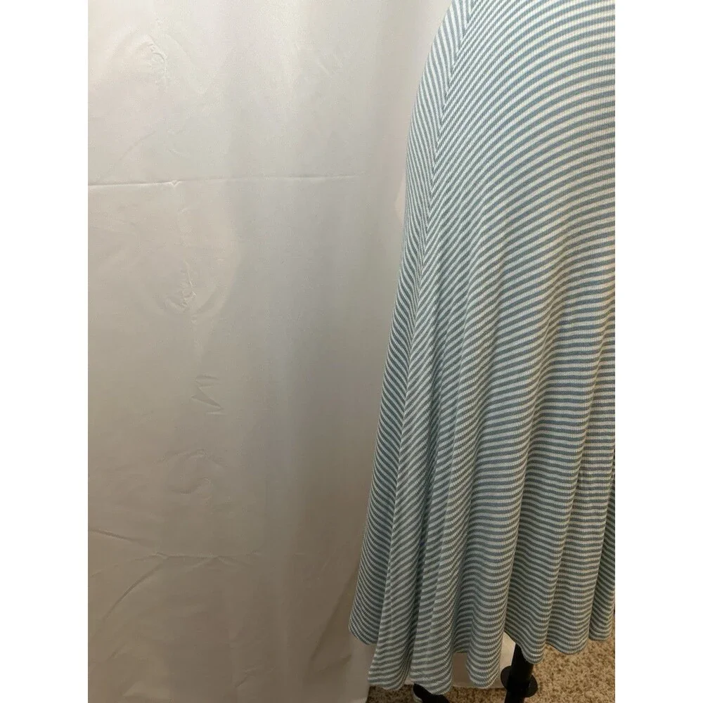 BP Nordstrom Women’s Striped Ribbed Blue Midi Dress Size XX Small - Picture 5 of 9